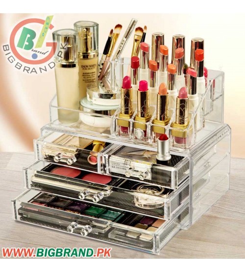 Four Drawer With Lipstick Box Acrylic Jewellery Organizer